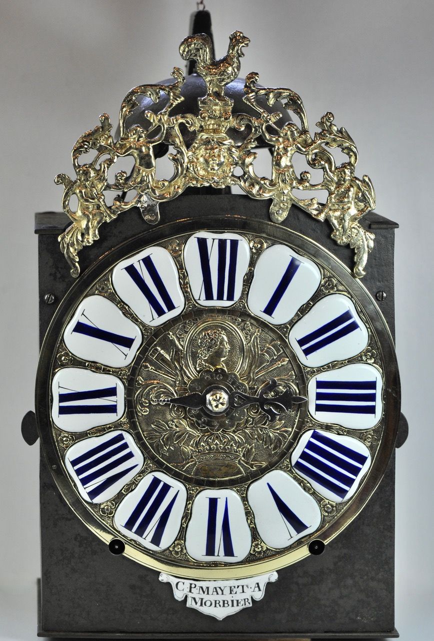 Lampe Fantaisie Horloge Comtoise – Fait Main Noir Incandescent